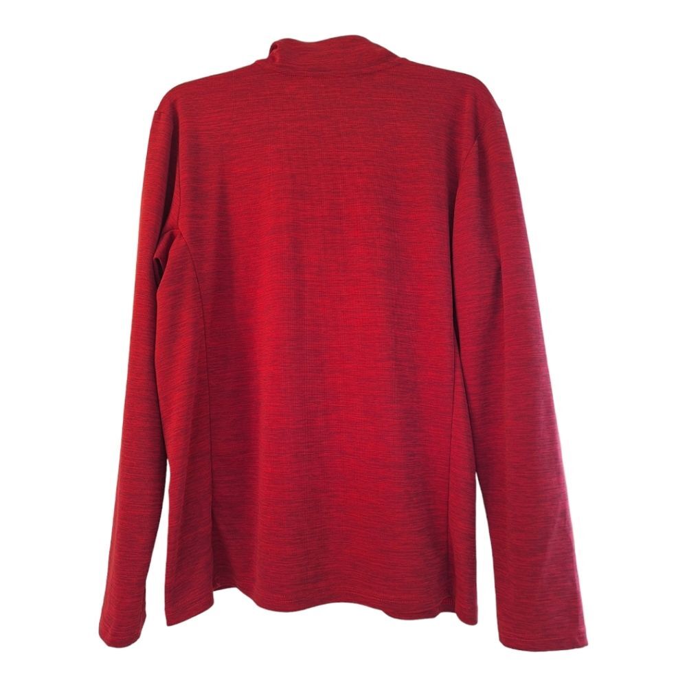 Russell Athletic Dri-Power Lightweight 1/4 Zip Men's Heathered Pullover Maroon M - Picture 3 of 9